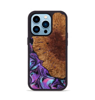 iPhone 14 Pro Wood Phone Case - Sheryl (Purple, 802172)