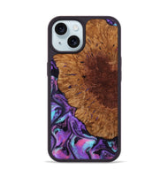 iPhone 15 Wood Phone Case - Sheryl (Purple, 802172)