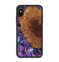 iPhone Xs Max Wood Phone Case - Sheryl (Purple, 802172)