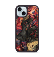 iPhone 15 Wood Phone Case - Ensley (Red, 802173)