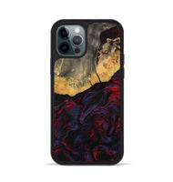 iPhone 12 Pro Wood Phone Case - Camren (Red, 802174)