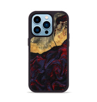 iPhone 14 Pro Wood Phone Case - Camren (Red, 802174)