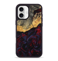 iPhone 16 Plus Wood Phone Case - Camren (Red, 802174)