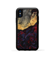 iPhone Xs Wood Phone Case - Camren (Red, 802174)