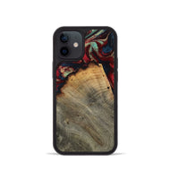 iPhone 12 mini Wood Phone Case - Marlon (Red, 802175)
