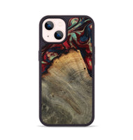 iPhone 14 Wood Phone Case - Marlon (Red, 802175)