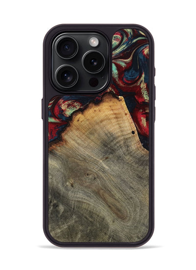 iPhone 15 Pro Wood Phone Case - Marlon (Red, 802175)
