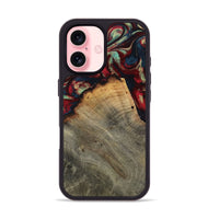 iPhone 16 Wood Phone Case - Marlon (Red, 802175)