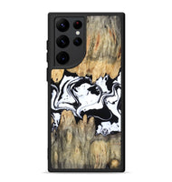 Galaxy S22 Ultra Wood Phone Case - Norris (Black & White, 802176)