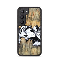 Galaxy S23 Wood Phone Case - Norris (Black & White, 802176)