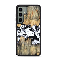 Galaxy S24 Plus Wood Phone Case - Norris (Black & White, 802176)