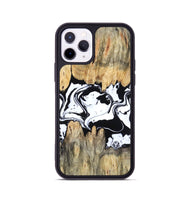 iPhone 11 Pro Wood Phone Case - Norris (Black & White, 802176)