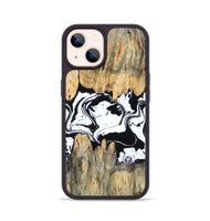 iPhone 14 Wood Phone Case - Norris (Black & White, 802176)