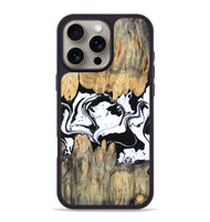 iPhone 16 Pro Max Wood Phone Case - Norris (Black & White, 802176)