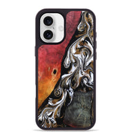 iPhone 16 Plus Wood Phone Case - Drake (Black & White, 802177)