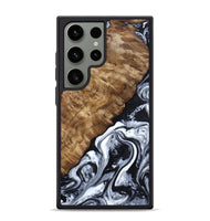 Galaxy S24 Ultra Wood Phone Case - Jayson (Black & White, 802178)