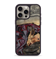 iPhone 15 Pro Max Wood Phone Case - Velvet (Red, 802191)