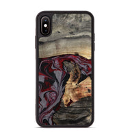 iPhone Xs Max Wood Phone Case - Velvet (Red, 802191)