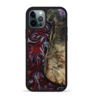 iPhone 12 Pro Max Wood Phone Case - Cierra (Red, 802194)
