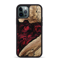iPhone 12 Pro Max Wood Phone Case - Rome (Red, 802196)