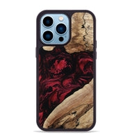 iPhone 14 Pro Max Wood Phone Case - Rome (Red, 802196)