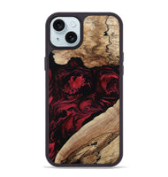 iPhone 15 Plus Wood Phone Case - Rome (Red, 802196)