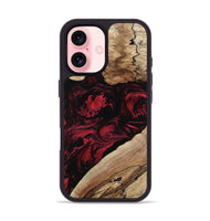 iPhone 16 Wood Phone Case - Rome (Red, 802196)