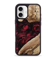 iPhone 16 Plus Wood Phone Case - Rome (Red, 802196)