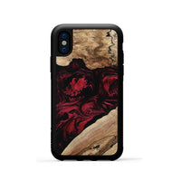 iPhone Xs Wood Phone Case - Rome (Red, 802196)