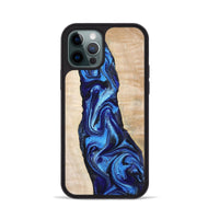 iPhone 12 Pro Wood Phone Case - Lavonne (Blue, 802320)