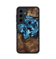 Galaxy S24 Wood Phone Case - Miriam (Blue, 802349)