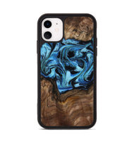 iPhone 11 Wood Phone Case - Miriam (Blue, 802349)