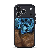 iPhone 17 Pro Wood Phone Case - Miriam (Blue, 802349)