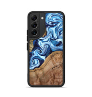 Galaxy S22 Wood Phone Case - Wade (Blue, 802350)