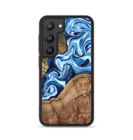 Galaxy S23 Wood Phone Case - Wade (Blue, 802350)