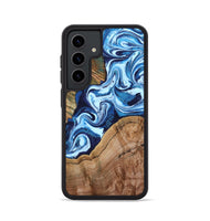 Galaxy S24 Wood Phone Case - Wade (Blue, 802350)