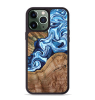 iPhone 13 Pro Max Wood Phone Case - Wade (Blue, 802350)