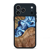 iPhone 17 Pro Max Wood Phone Case - Wade (Blue, 802350)