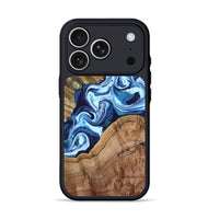 iPhone 17 Pro Wood Phone Case - Wade (Blue, 802350)