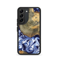 Galaxy S22 Wood Phone Case - Isabel (Blue, 802351)