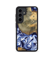 Galaxy S24 Wood Phone Case - Isabel (Blue, 802351)