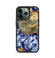 iPhone 13 Pro Wood Phone Case - Isabel (Blue, 802351)