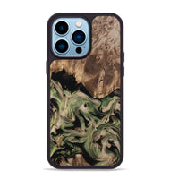 iPhone 14 Pro Max Wood Phone Case - Ora (Green, 802372)