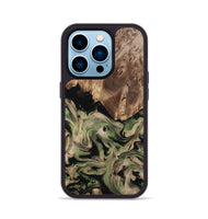 iPhone 14 Pro Wood Phone Case - Ora (Green, 802372)
