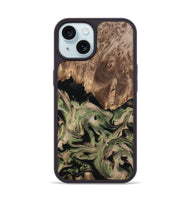 iPhone 15 Wood Phone Case - Ora (Green, 802372)