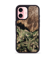 iPhone 16 Wood Phone Case - Ora (Green, 802372)