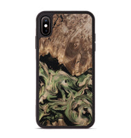 iPhone Xs Max Wood Phone Case - Ora (Green, 802372)