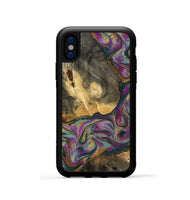 iPhone Xs Wood Phone Case - Joesph (Green, 802374)