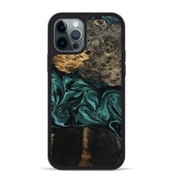 iPhone 12 Pro Max Wood Phone Case - Jalisa (Green, 802376)
