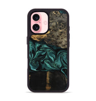 iPhone 16 Wood Phone Case - Jalisa (Green, 802376)